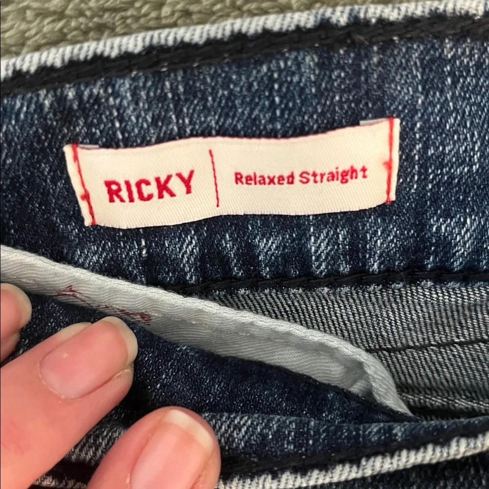 True Religion Ricky relaxed straight Dark Blue Denim Jeans